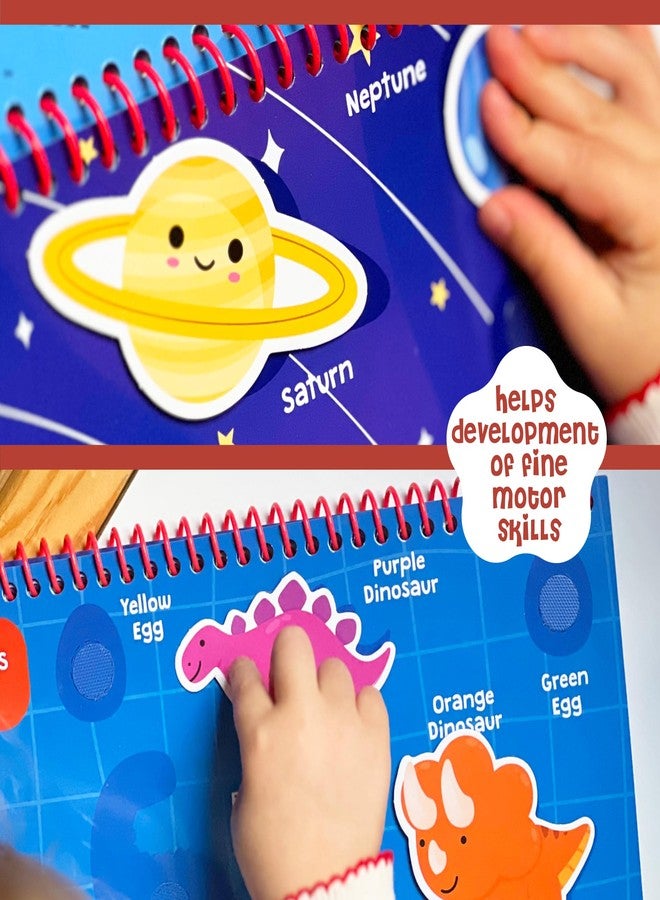 DINO MINI BusyDino - Busy Book for Toddlers 3-5 - Toddler Activity Book with Cutting Activities - Montessori Toys for 3 Year Old - Includes Child-Safe Scissors and Wipe-Clean Markers - Image 5